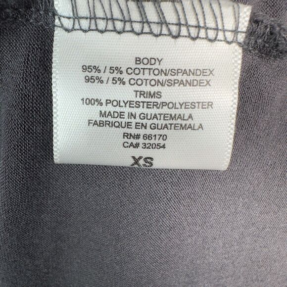 Anthropologie Ric Rac Dress Womens Size XS Rising‎ Vapors Grey Ruffle Keyhole - Picture 9 of 10